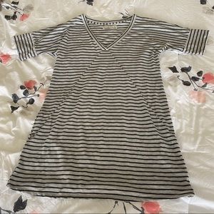 Abercrombie & Fitch Striped T-Shirt Shift Dress